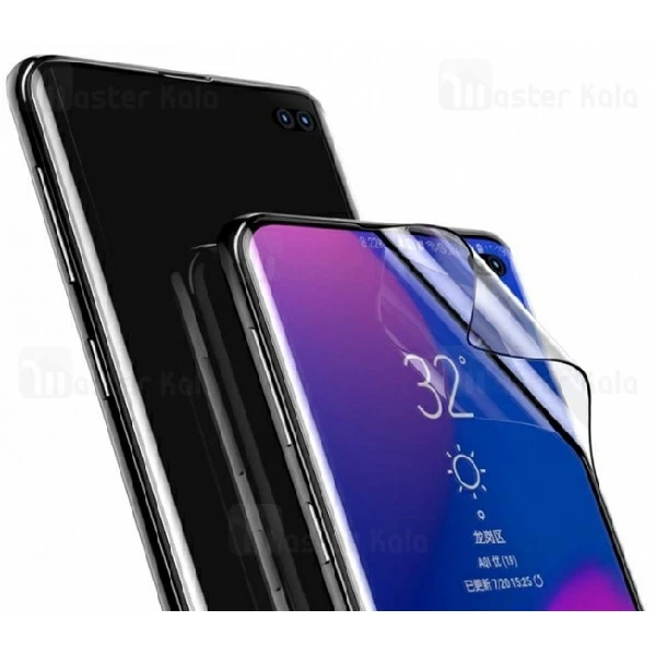 پک 2 تایی محافظ نانو تمام صفحه خمیده بیسوس سامسونگ Samsung Galaxy S10 Plus Baseus SGSAS10P-KR01
