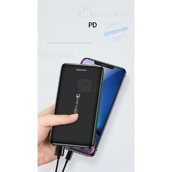 پاوربانک 10000 یوسمز Usams CD92 PD Fast Charge Power Bank فست شارژ QC3.0