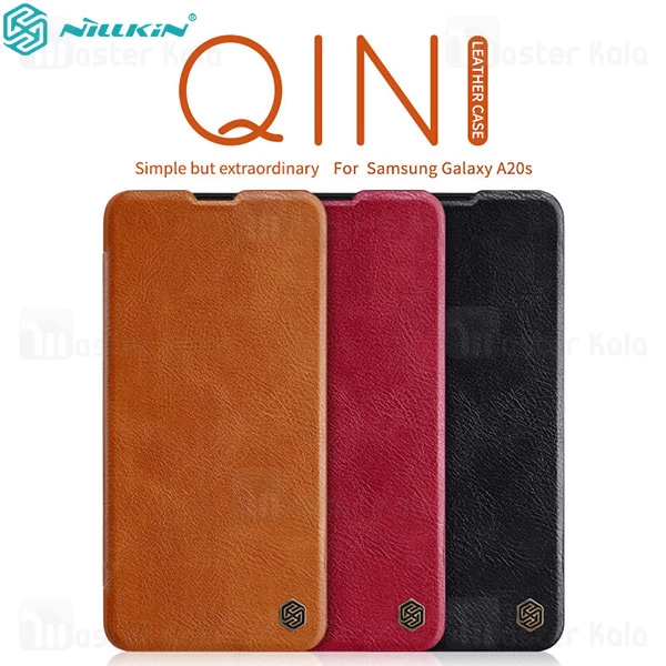 کیف چرمی Samsung Galaxy A20s / A207 Nillkin Qin Leather Case