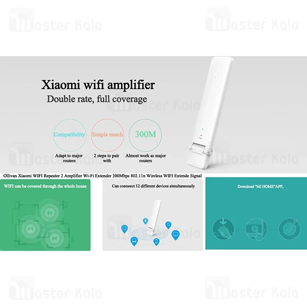 تقویت کننده آنتن وای فای شیائومی Xiaomi Mi Wi Fi Repeater 2