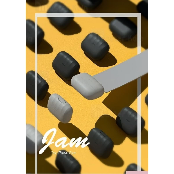 کاور محافظ سیلیکونی ایرپاد پرو بیسوس Baseus Shell Pattern Silica Gel Case WIAPPOD-BK