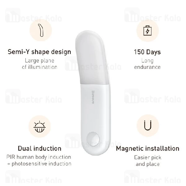 چراغ هوشمند بیسوس Baseus Sunshine Human Body Induction DGSUN-GA02 دارای سنسور نور و حرکت