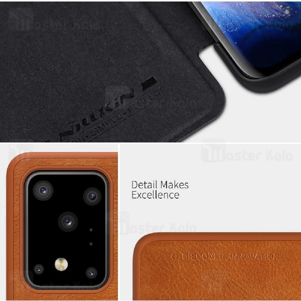 کیف چرمی نیلکین سامسونگ Samsung Galaxy S20 Ultra Nillkin Qin Leather Case