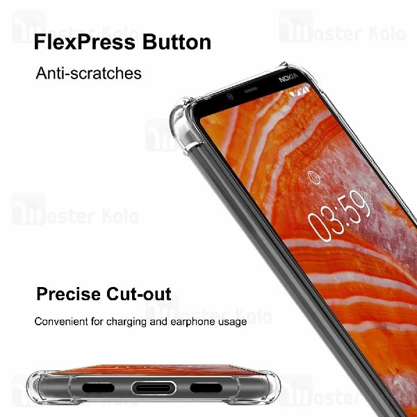 قاب ژله ای ضد ضربه نوکیا Nokia 3.1 Plus Smtt ShockProof AirBag