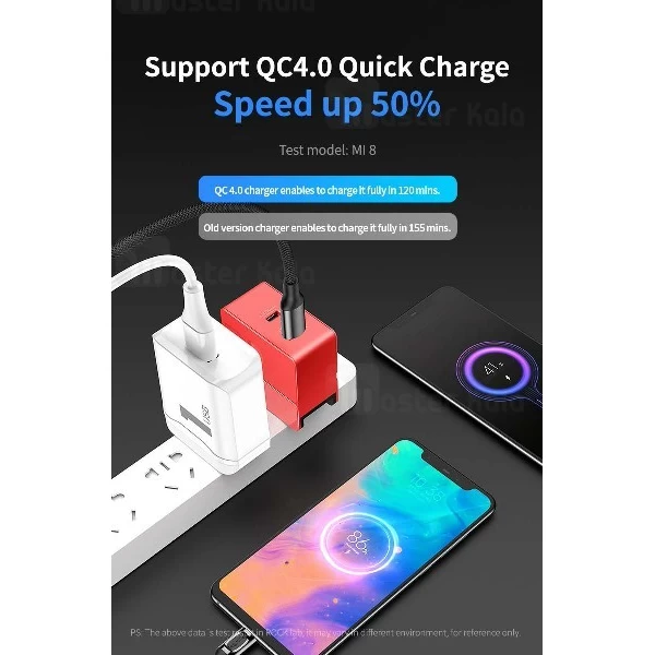 شارژر دیواری راک Rock RWC-0443 Sugar PD QC4.0 Charger 30W توان 5 آمپر