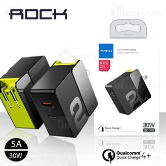 شارژر دیواری راک Rock RWC-0443 Sugar PD QC4.0 Charger 30W توان 5 آمپر