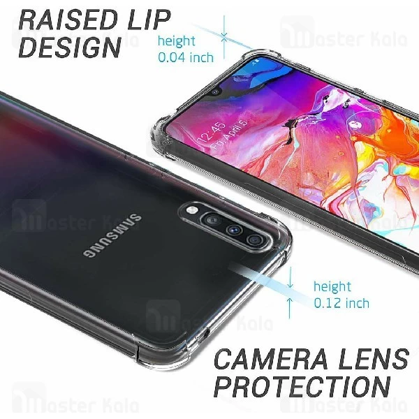 قاب ژله ای ضد ضربه سامسونگ Samsung Galaxy A70 / A70s Smtt ShockProof AirBag
