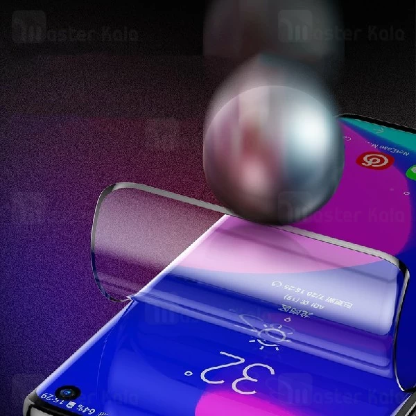 پک 2 تایی محافظ نانو تمام صفحه خمیده بیسوس سامسونگ Samsung Galaxy S10 Baseus SGSAS10-KR01