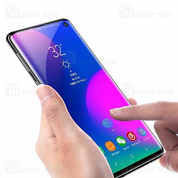 پک 2 تایی محافظ نانو تمام صفحه خمیده بیسوس سامسونگ Samsung Galaxy S10 Baseus SGSAS10-KR01