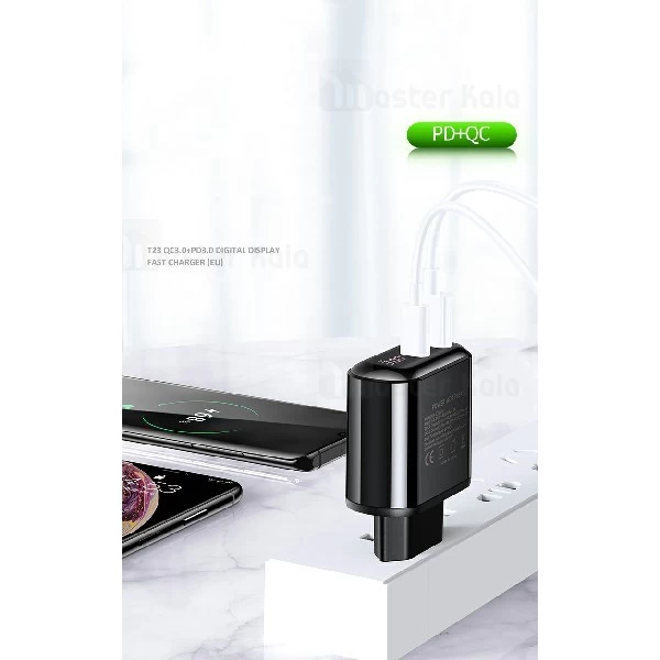شارژر دیواری یوسمز Usams CC085 PD QC3.0 Charger 18W توان 3 آمپر