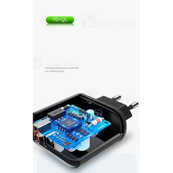 شارژر دیواری یوسمز Usams CC085 PD QC3.0 Charger 18W توان 3 آمپر
