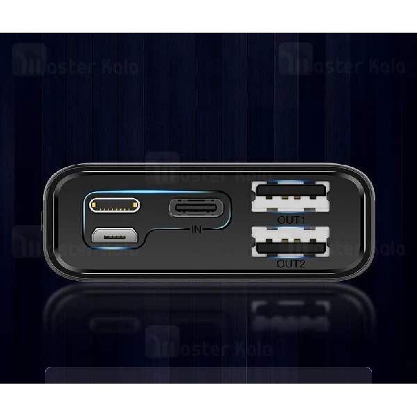 پاوربانک 10000 یوسمز Usams CD97 Dual USB Digital Display توان 2.1 آمپر