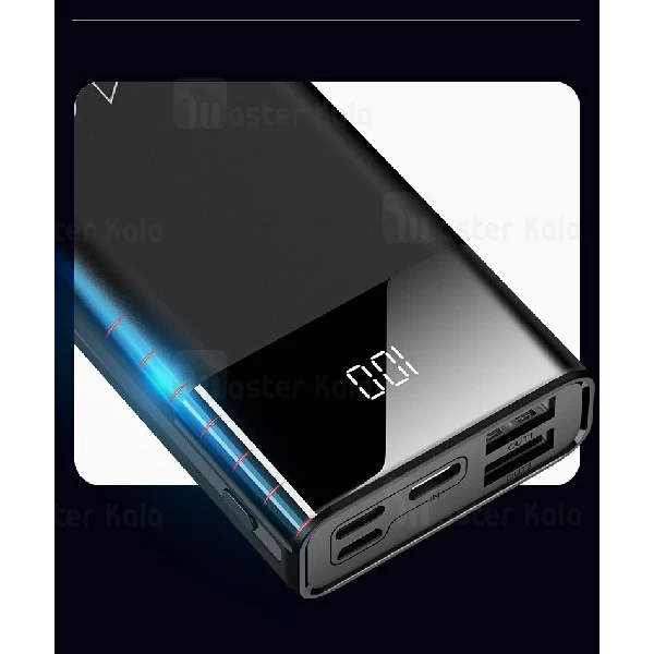 پاوربانک 10000 یوسمز Usams CD97 Dual USB Digital Display توان 2.1 آمپر