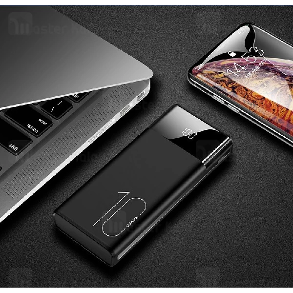 پاوربانک 10000 یوسمز Usams CD97 Dual USB Digital Display توان 2.1 آمپر