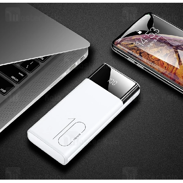 پاوربانک 10000 یوسمز Usams CD97 Dual USB Digital Display توان 2.1 آمپر