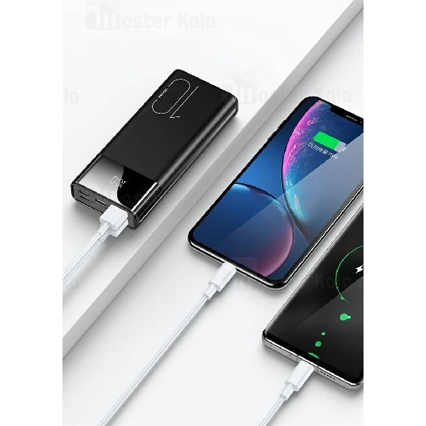 پاوربانک 10000 یوسمز Usams CD97 Dual USB Digital Display توان 2.1 آمپر