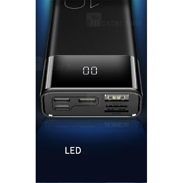 پاوربانک 10000 یوسمز Usams CD97 Dual USB Digital Display توان 2.1 آمپر