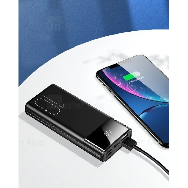 پاوربانک 10000 یوسمز Usams CD97 Dual USB Digital Display توان 2.1 آمپر