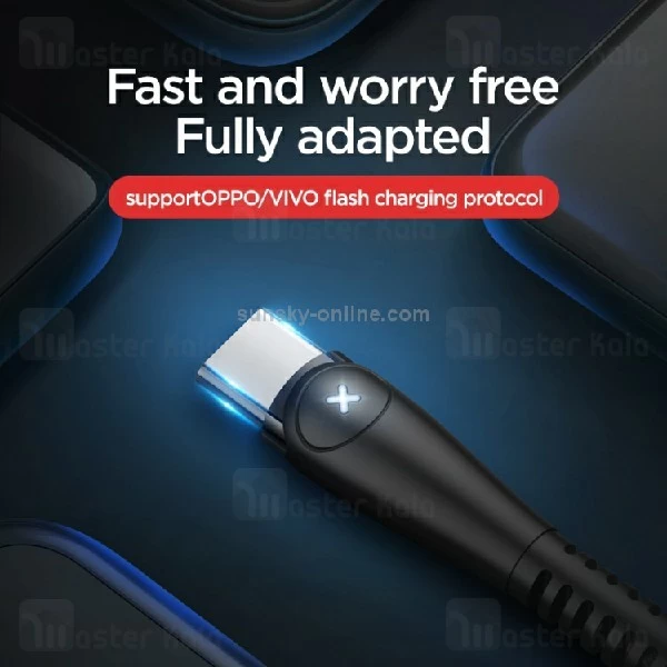 کابل لایتنینگ Joyroom S-M393 Simple Series X Light microUSB Cable 2.4A