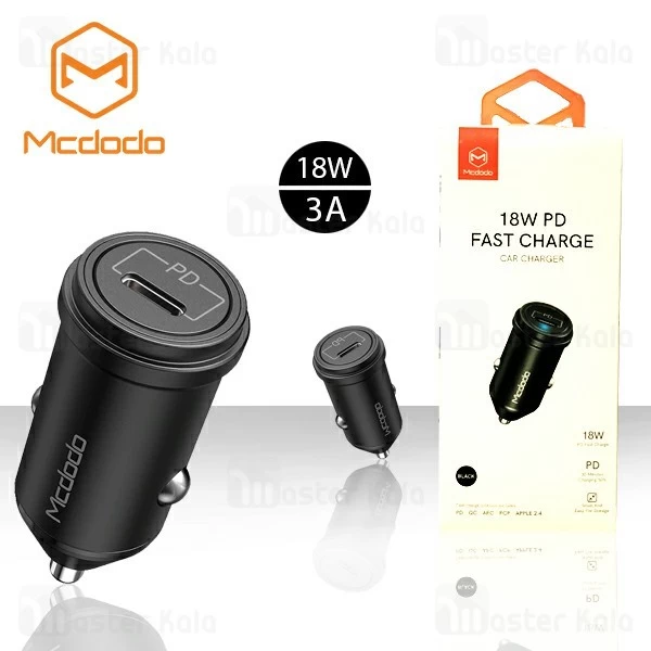 شارژر فندکی مک دودو Mcdodo CC-749 PD Type-C Car Charger توان 18 وات