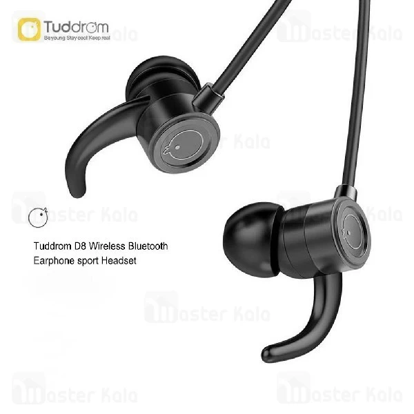 هندزفری بلوتوث تادروم Tuddrom D8 Bluetooth Earphone IPX5 طراحی مگنتی