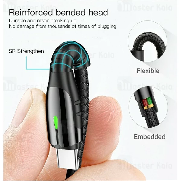 کابل Type C یسیدو Yesido CA43 Metal Charging Cable توان 2.4 آمپر