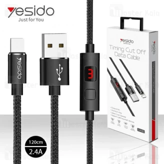 کابل لایتنینگ یسیدو Yesido CA46 Timing Cut Off 2.4A دارای قطع کن تایمر دار