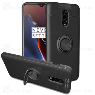 قاب ژله ای طرح چرم انگشتی وان پلاس OnePlus 7 AutoFocus Magnetic Ring