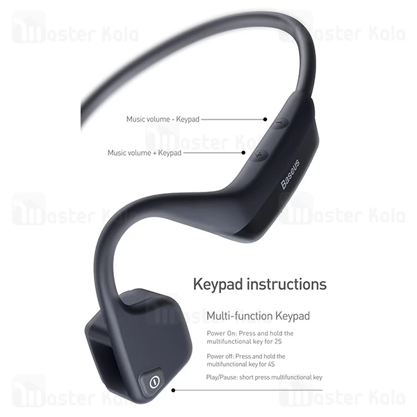 هندزفری بلوتوث القایی بیسوس Baseus BC10 Bone Conduction IPX5