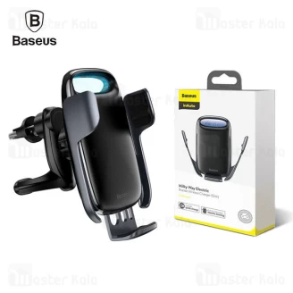 هولدر و شارژر وایرلس دریچه کولری هوشمند بیسوس Baseus Milky Way Elecctric 15W WXHW02-01