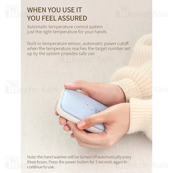 پاوربانک 10000 و گرم کن دستی بیسوس Baseus Mini Q PPALL-CXQ03 PowerBank 10000mAh