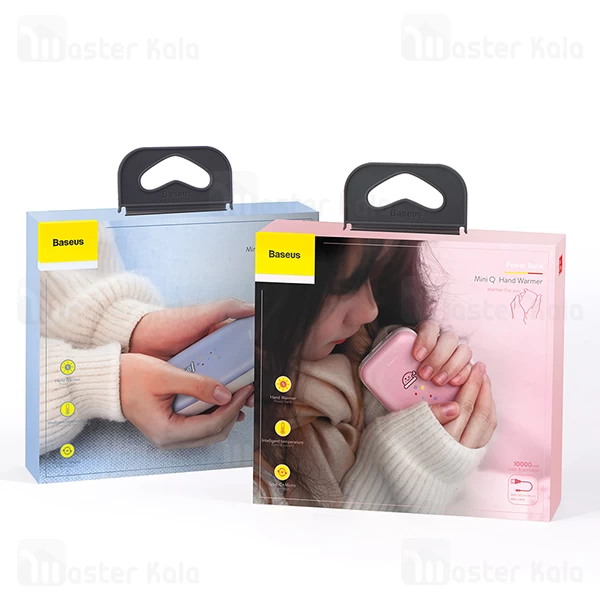 پاوربانک 10000 و گرم کن دستی بیسوس Baseus Mini Q PPALL-CXQ03 PowerBank 10000mAh