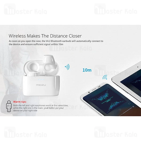 هندزفری بلوتوث دو گوش میزو MEIZU POP Bluetooth Earbuds