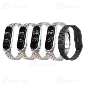 بند فلزی دستبند سلامتی شیائومی Xiaomi Mi Band 4 Race Metal Strap