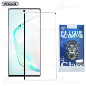 محافظ صفحه شیشه ای تمام صفحه و تمام چسب سامسونگ Samsung Galaxy Note 10 Plus Glass Mocoson