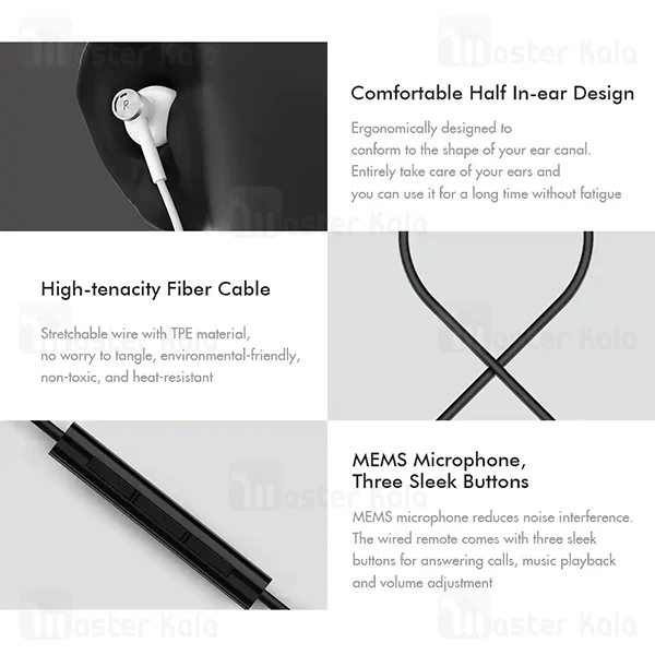 هندزفری سیمی شیائومی Xiaomi Dual Driver Earphones BRE01JY جک 3.5 میلیمتری