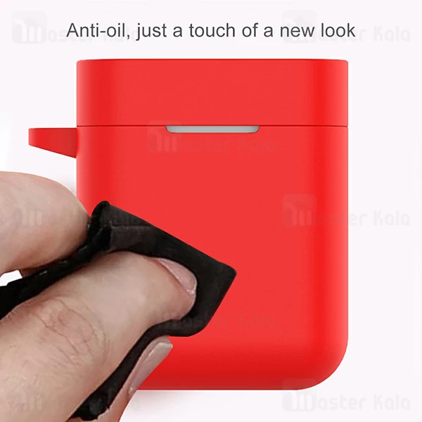 کاور محافظ سیلیکونی شیائومی Xiaomi Mi Air True / Mi True Earphones Lite TWSEJ03WM همراه با قلاب آویز