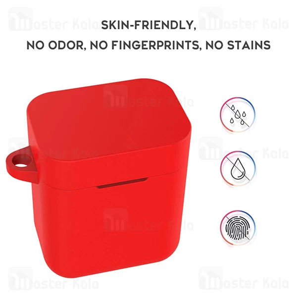 کاور محافظ سیلیکونی شیائومی Xiaomi Mi Air True / Mi True Earphones Lite TWSEJ03WM همراه با قلاب آویز