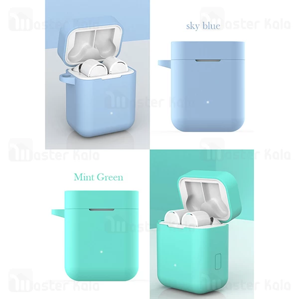 کاور محافظ سیلیکونی شیائومی Xiaomi Mi Air True / Mi True Earphones Lite TWSEJ03WM همراه با قلاب آویز