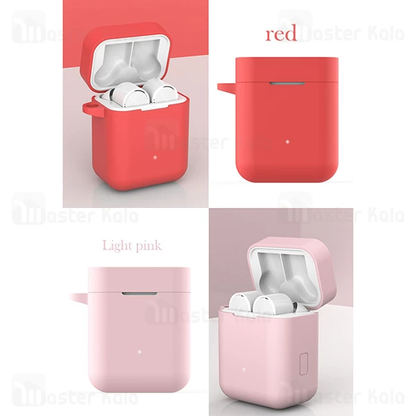 کاور محافظ سیلیکونی شیائومی Xiaomi Mi Air True / Mi True Earphones Lite TWSEJ03WM همراه با قلاب آویز