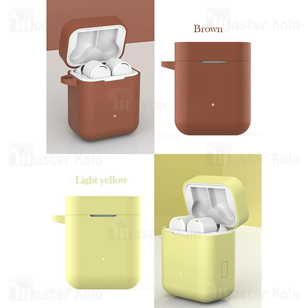 کاور محافظ سیلیکونی شیائومی Xiaomi Mi Air True / Mi True Earphones Lite TWSEJ03WM همراه با قلاب آویز