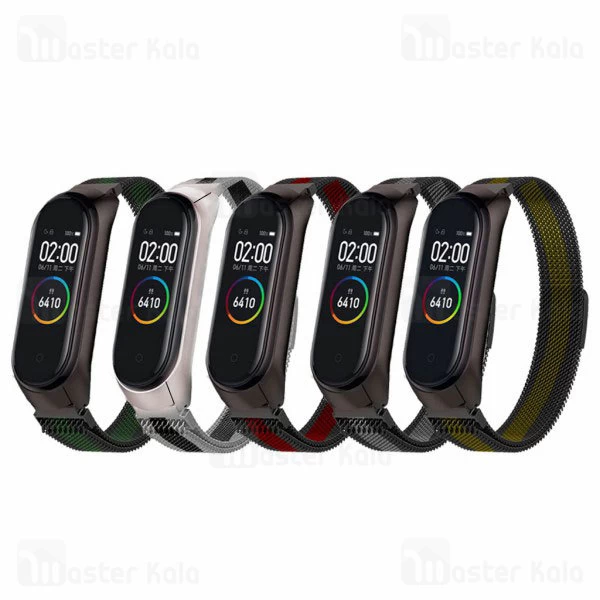 بند دستبند سلامتی شیائومی Xiaomi Mi Band 4 Race Milanese Metal Strap