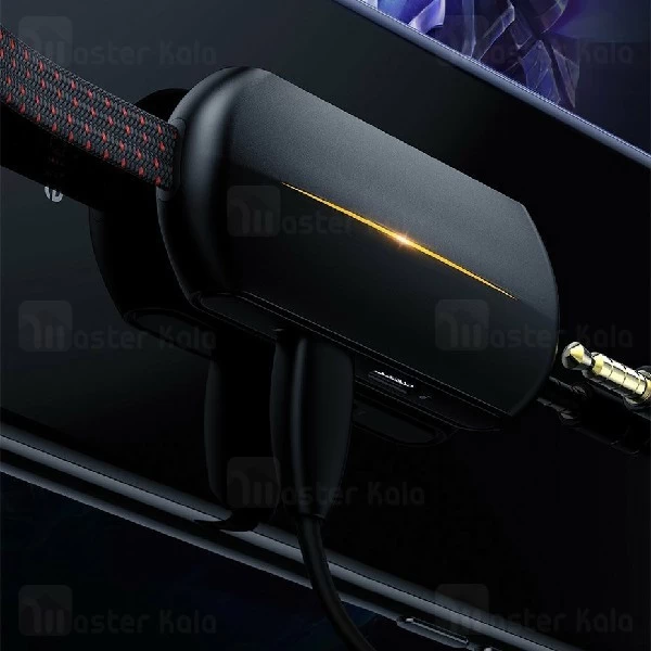 کابل تبدیل لایتنینگ اتصال همزمان هندزفری و شارژر بیسوس Baseus L47 3 in 1 Adapter CALL47-01