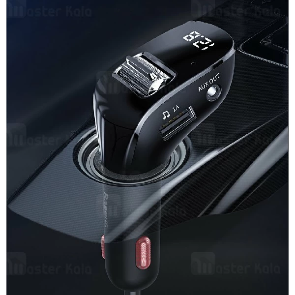 شارژر فندکی و پخش کننده بلوتوث بیسوس Baseus Streamer F40 MP3 Car Charger CCF40-01