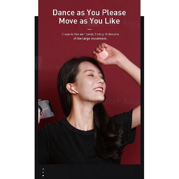 هندزفری بلوتوث دوتایی بیسوس Baseus W04 True Wireless Earphone NGW04 طرح ایرپاد