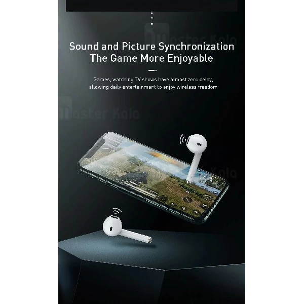 هندزفری بلوتوث دوتایی بیسوس Baseus W04 True Wireless Earphone NGW04 طرح ایرپاد