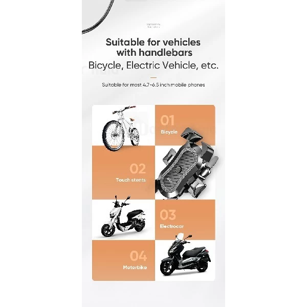 هولدر جویروم Joyroom JR-OK5 Bicycle Holder مناسب دوچرخه و موتور