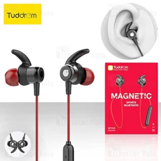 هندزفری بلوتوث گردنی تادروم Tuddrom SP700 Bluetooth Earphone IPX5 طراحی مگنتی + کیف