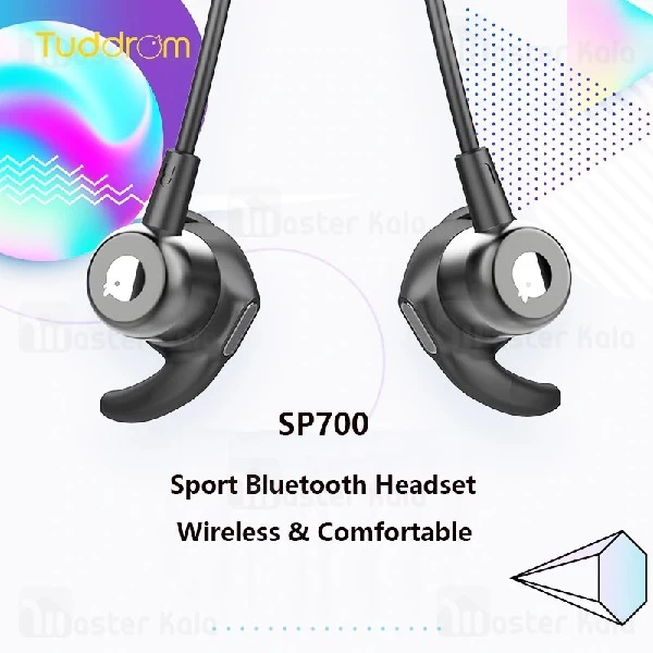 هندزفری بلوتوث تادروم Tuddrom SP700 Bluetooth Earphone IPX5 طراحی مگنتی + کیف