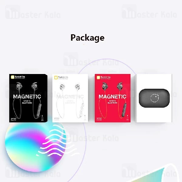 هندزفری بلوتوث تادروم Tuddrom SP700 Bluetooth Earphone IPX5 طراحی مگنتی + کیف